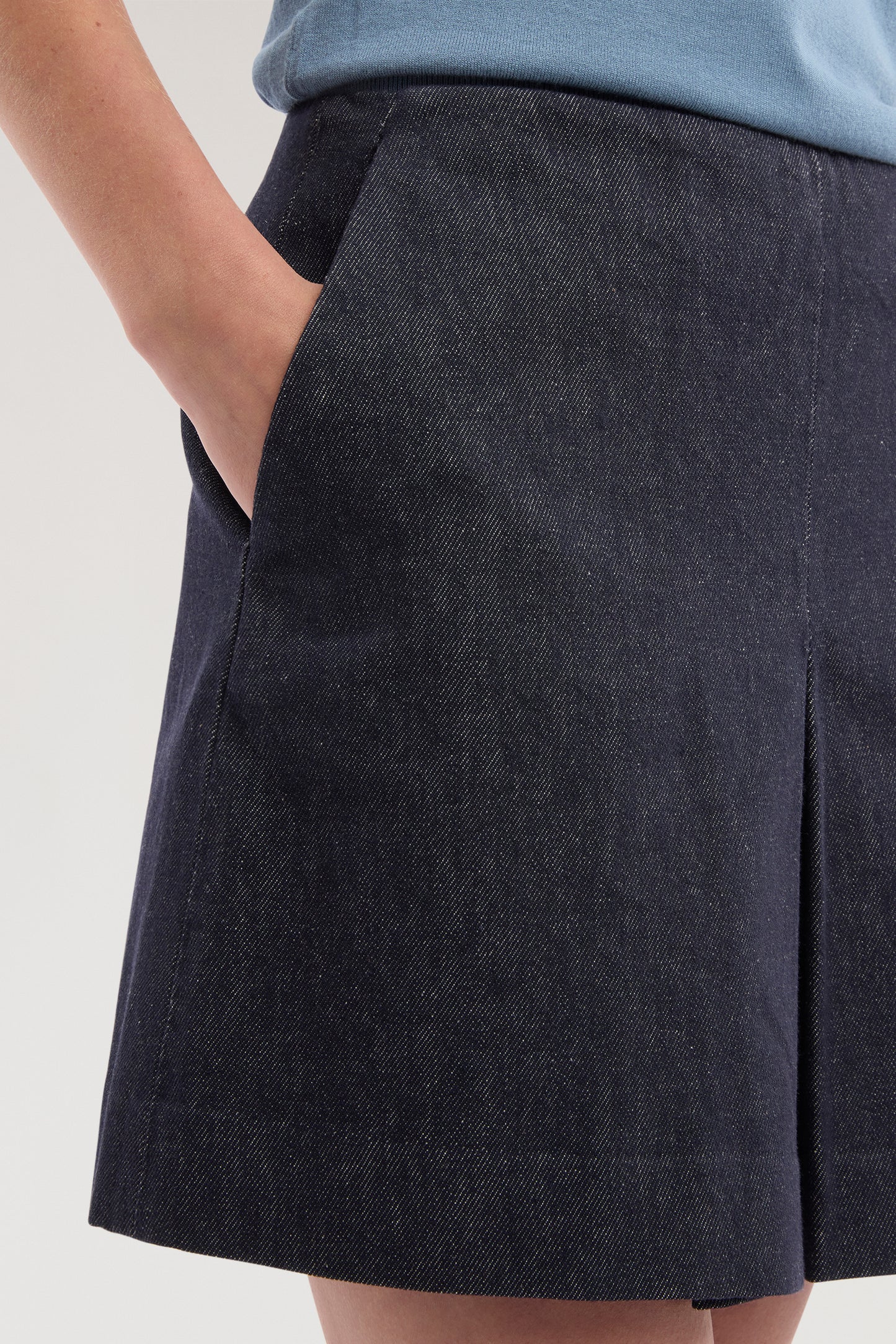 Minigonna in denim reattivo 3|656a81021cb9801ddd2788f9fedd0b89bde94a7e3e395999998c9003b3320f7d