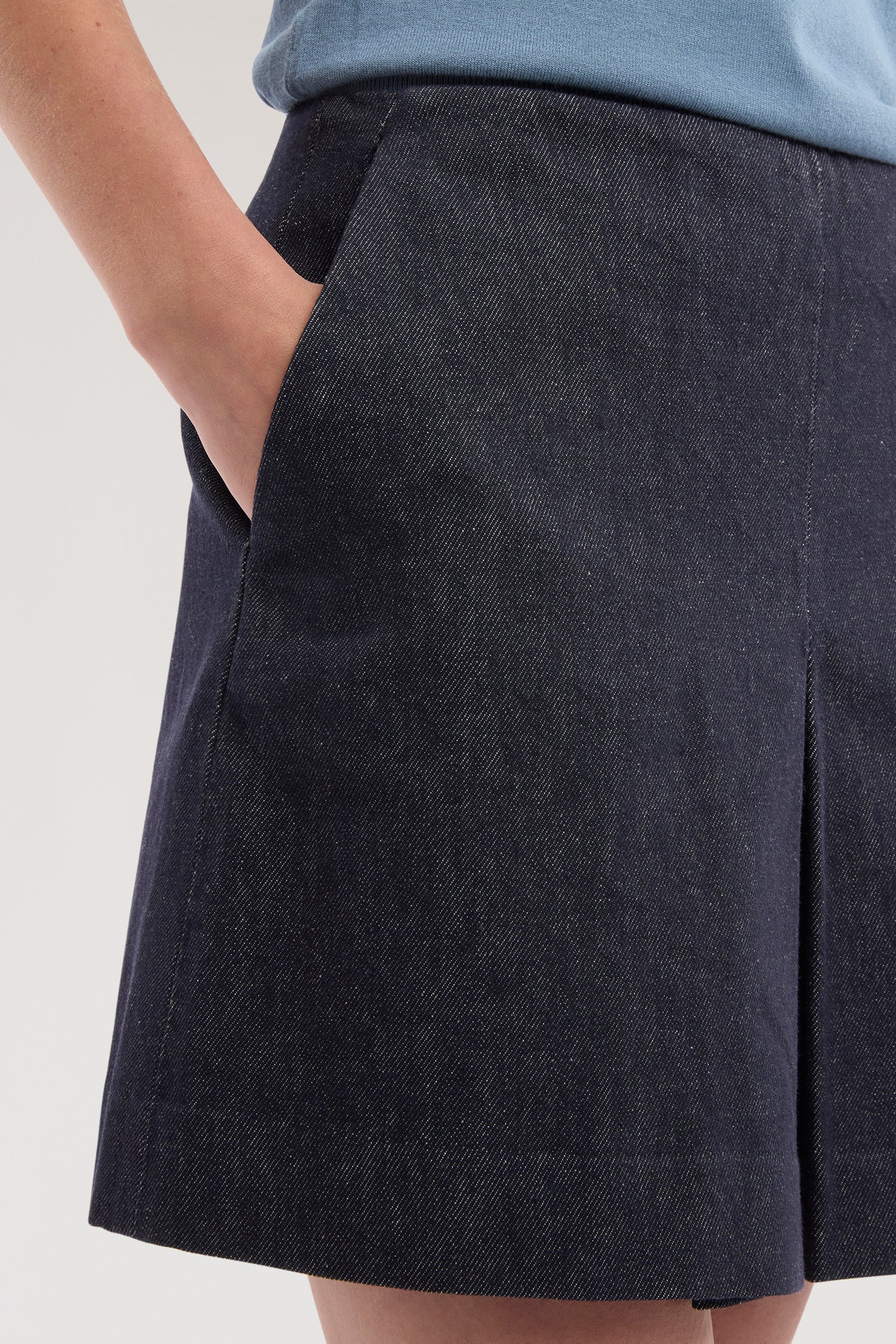 Minigonna in denim reattivo 3|656a81021cb9801ddd2788f9fedd0b89bde94a7e3e395999998c9003b3320f7d