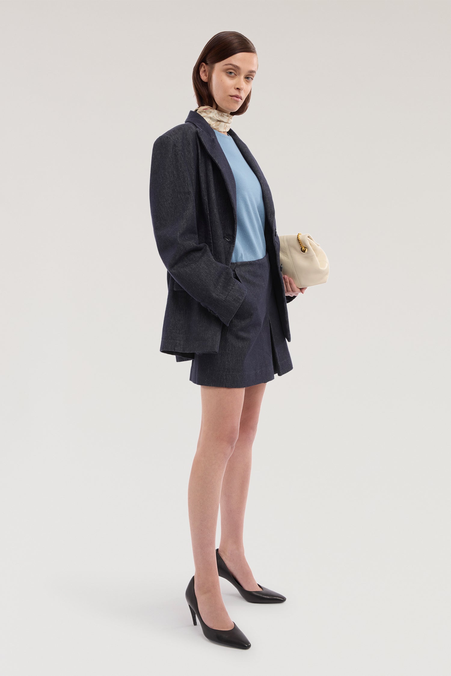 Minigonna in denim reattivo 4|74676873f226b4ed18d62dc301d4fbedffd5c249efe325a69da6c7d07c291693