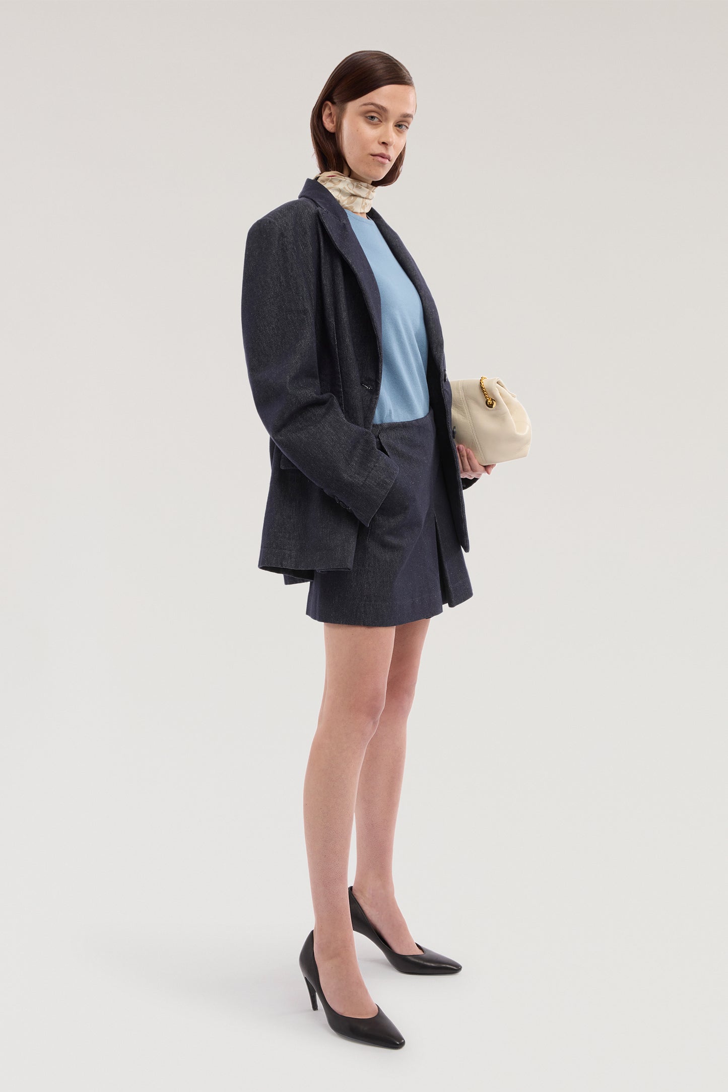 Minigonna in denim reattivo 4|74676873f226b4ed18d62dc301d4fbedffd5c249efe325a69da6c7d07c291693