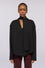 Relaxed-fit shirt jacket with scarf