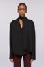 Giacca camicia relaxed fit con sciarpa 1