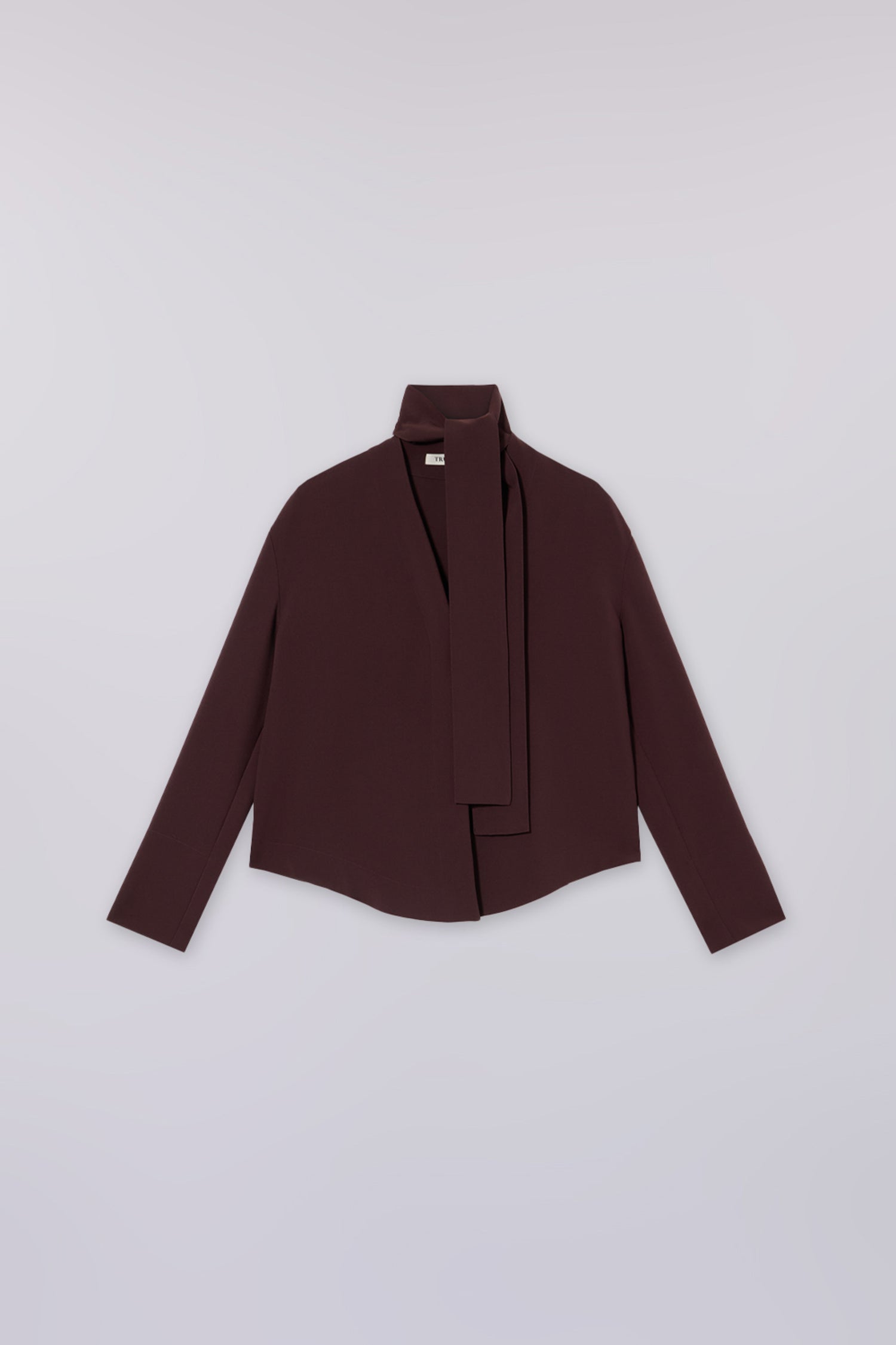 Giacca camicia relaxed fit con sciarpa 1|d8dc93455154b43fd484a0217e4daa295b783495f90d7641f2ca35a35c9d6ac9