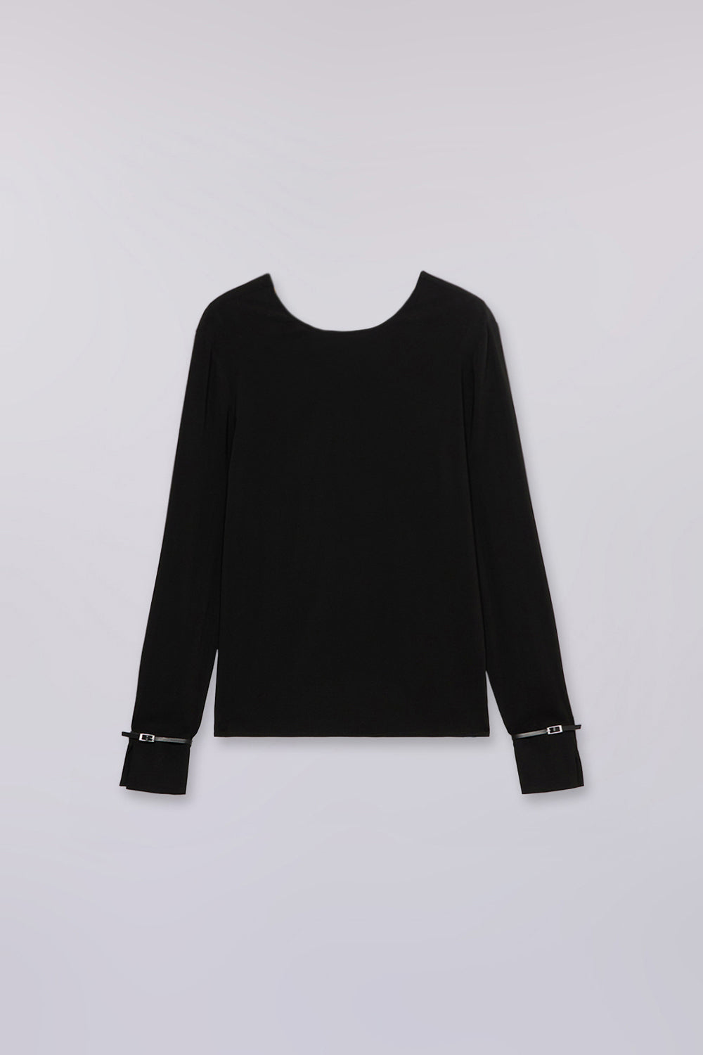 Blusa con scollo a V e fibbie sui polsi 5|aacc4686894edc612c25a418f0b990106dbeabc2daaed77840bc0c426ce10c87