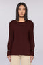 Blusa con scollo a V e fibbie sui polsi 1