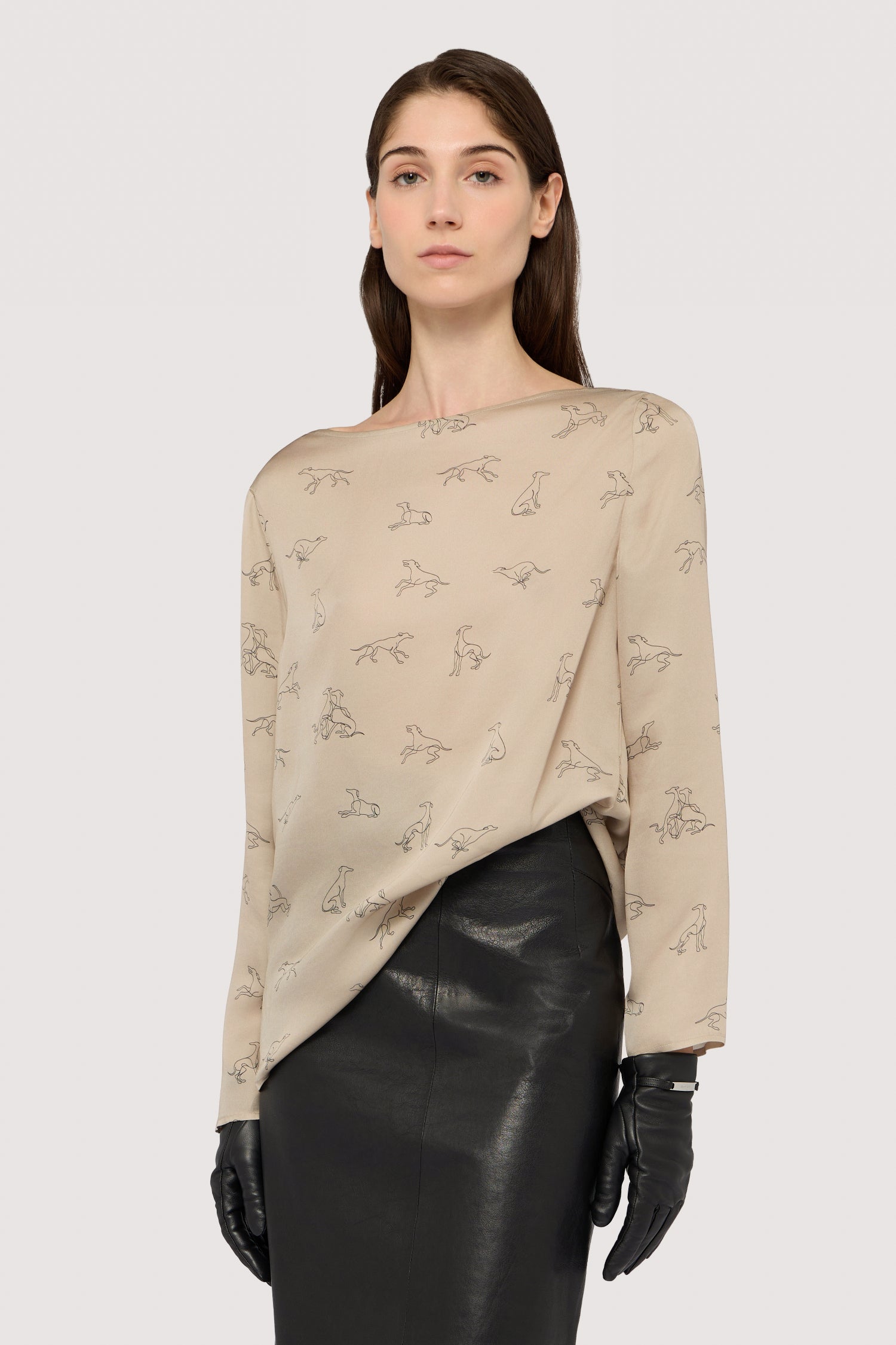 Blusa con stampa allover Gentle Society 1|3fb54526f5dfcc99e05d6dbfb5ebcc809b46d5e9d3c32a8b9c5ce86bae707029