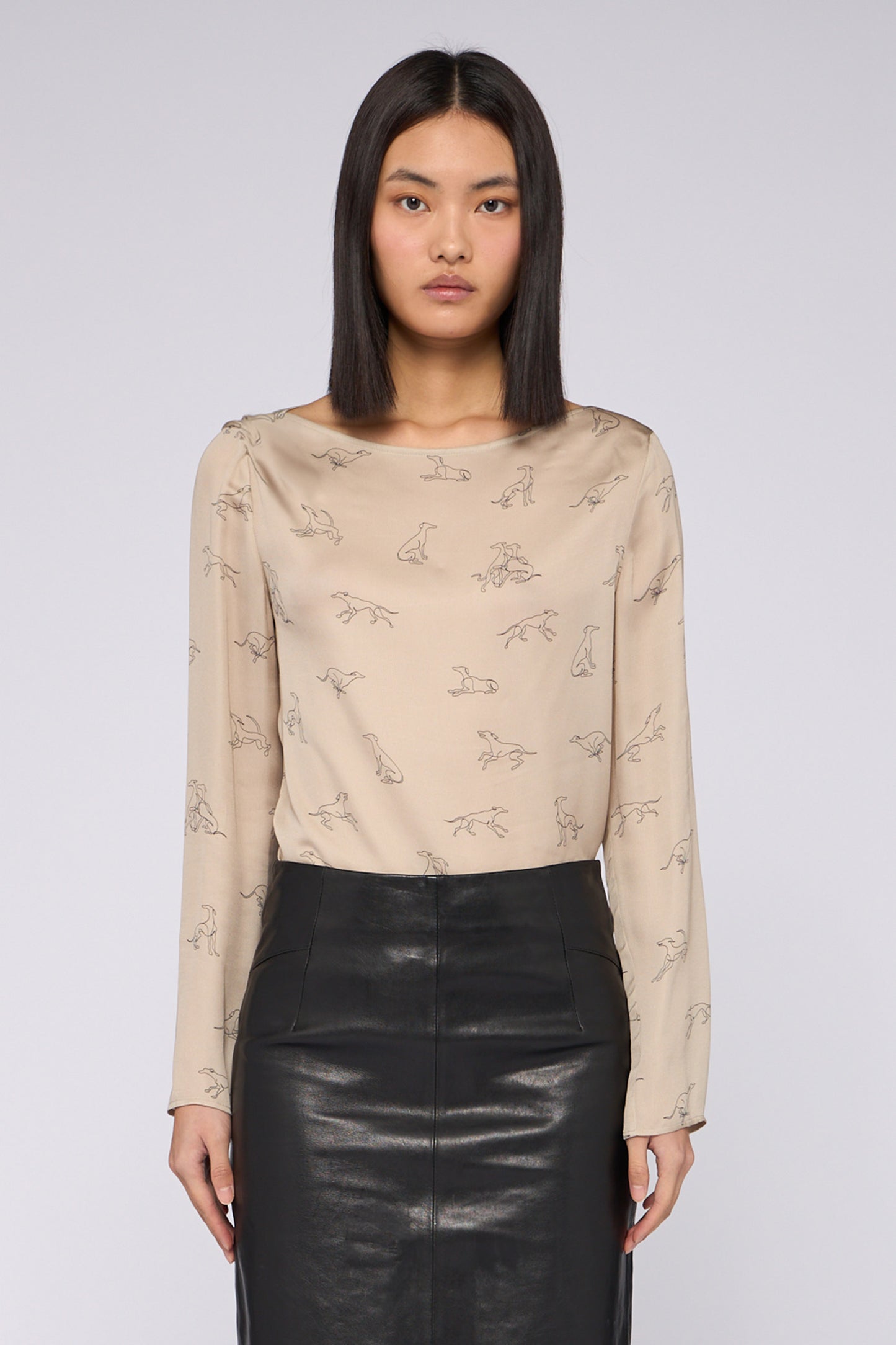 Blusa con stampa allover Gentle Society 1|3fb54526f5dfcc99e05d6dbfb5ebcc809b46d5e9d3c32a8b9c5ce86bae707029
