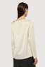 Blusa con scollo a barca in raso 2