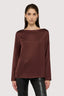Blusa con scollo a barca in raso 1