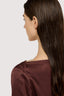 Blusa con scollo a barca in raso 3