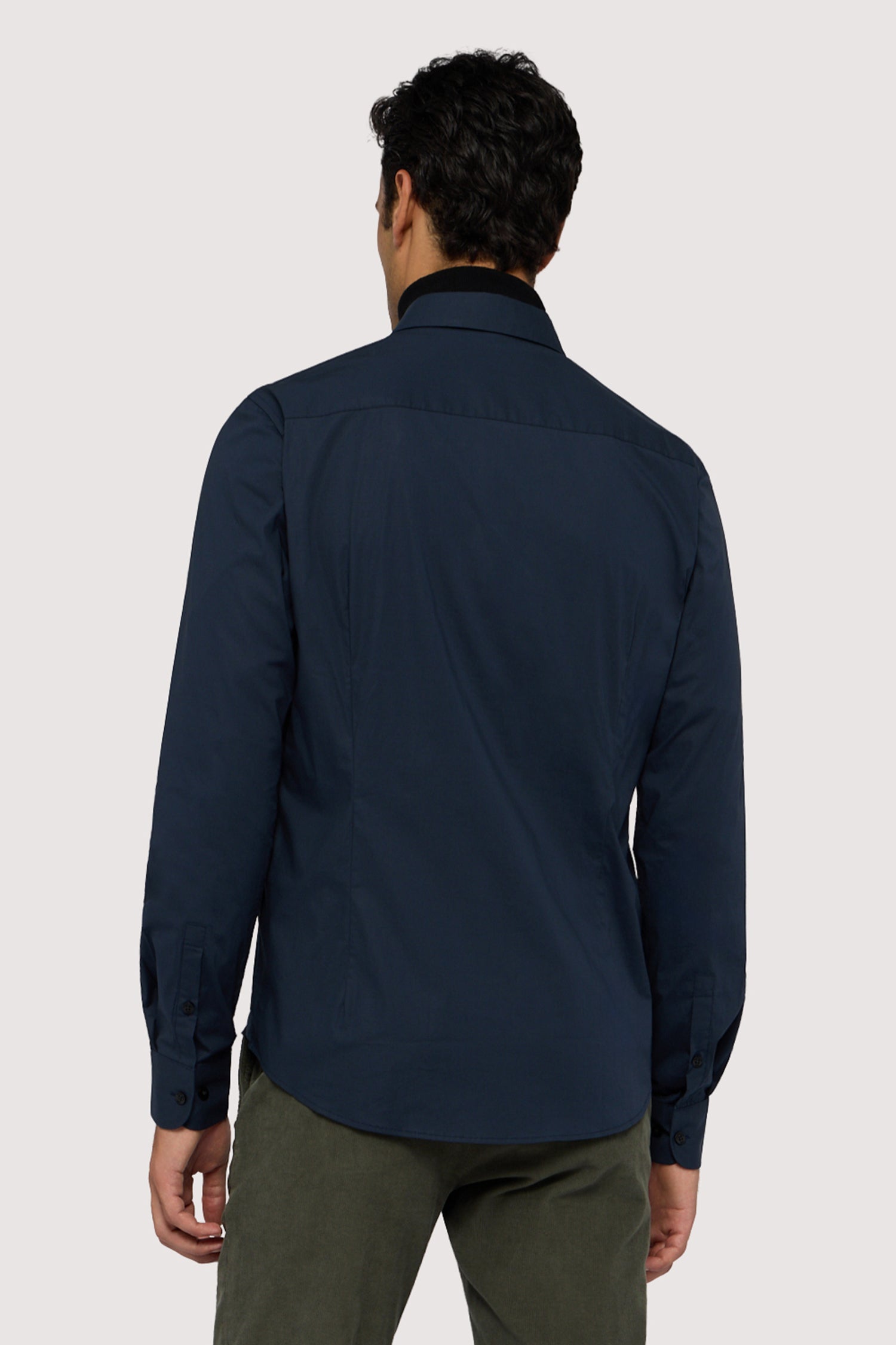 Camicia slim fit in popeline 2|985222be4f42a598d6a3949b8de34d35a97217e3ee3508fcf866c02d047105cb