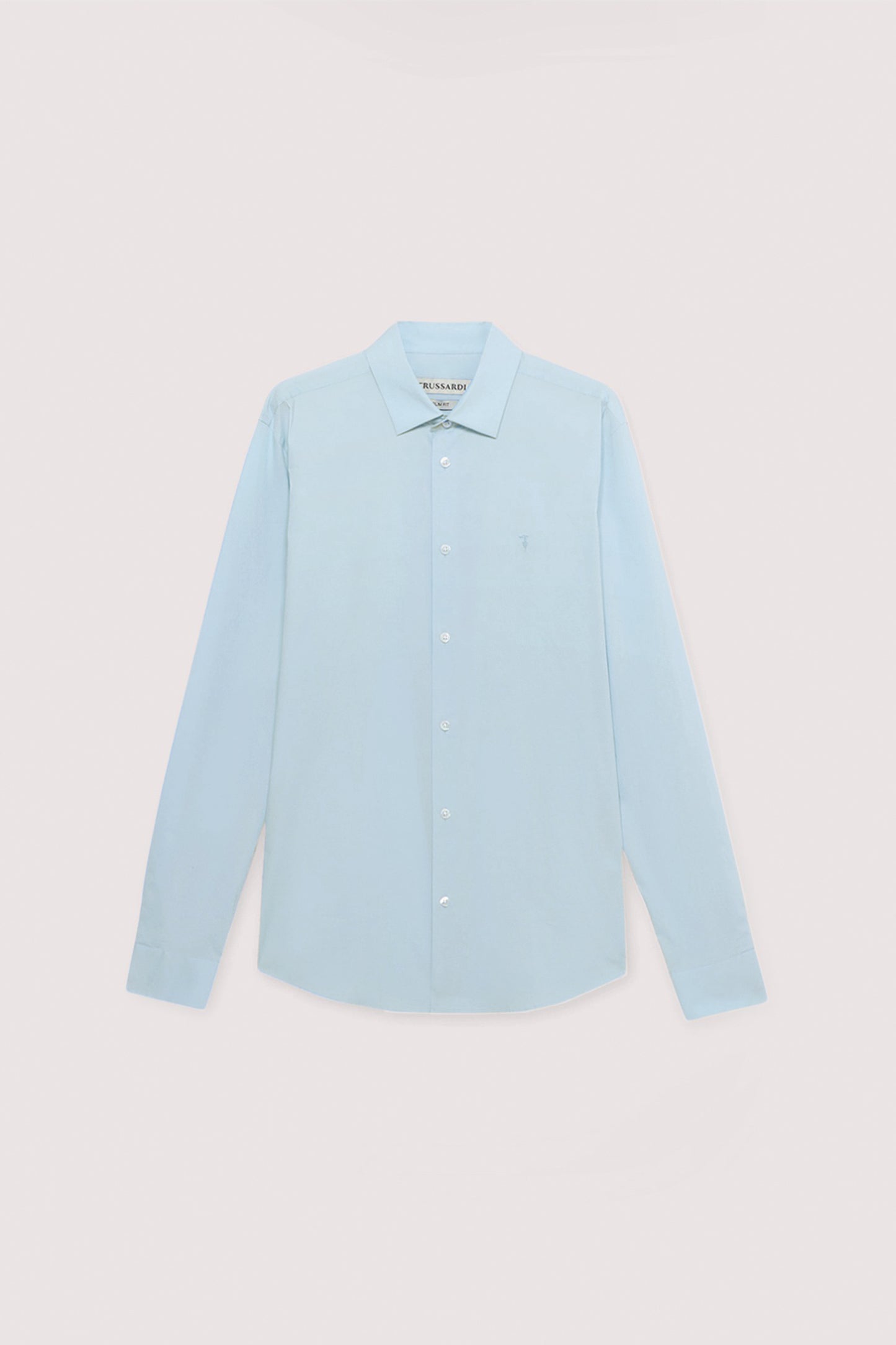 Camicia slim fit in popeline di cotone elasticizzato 4|38d3f1b90fff8dc23ee7aecd1e53ef7b8fd848065d453636ecf41dffd27f7e40