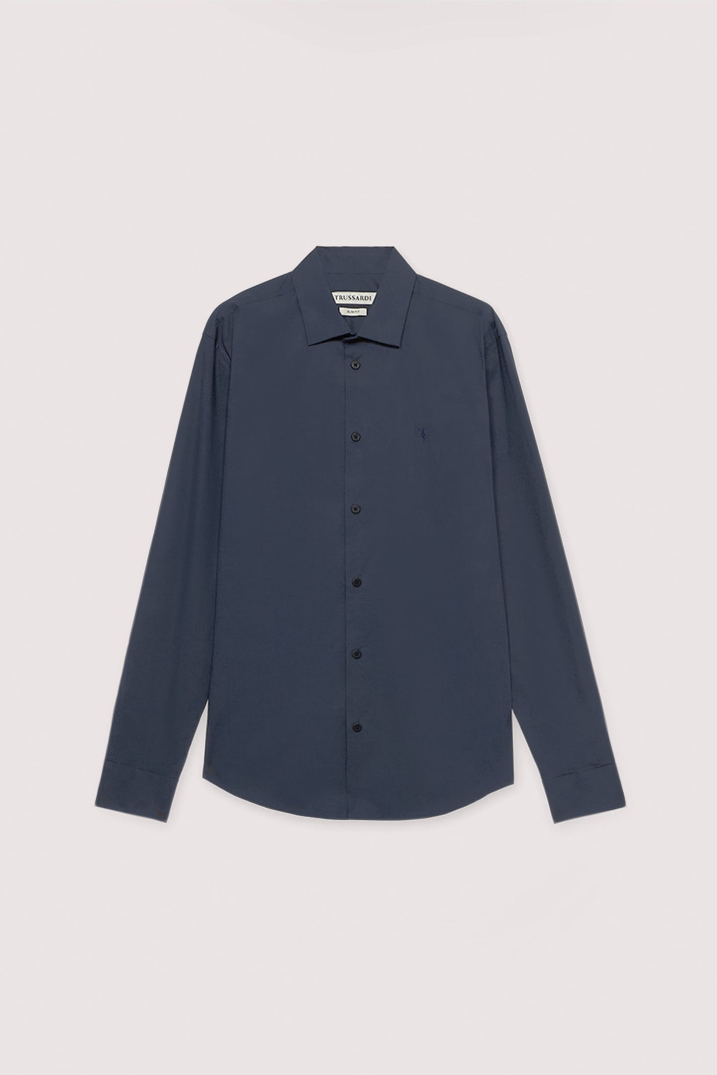 Camicia slim fit in popeline di cotone elasticizzato 5|73b1d3142333967ea86cdcc18663c6f39ba52884a964946b7085638e94150b97