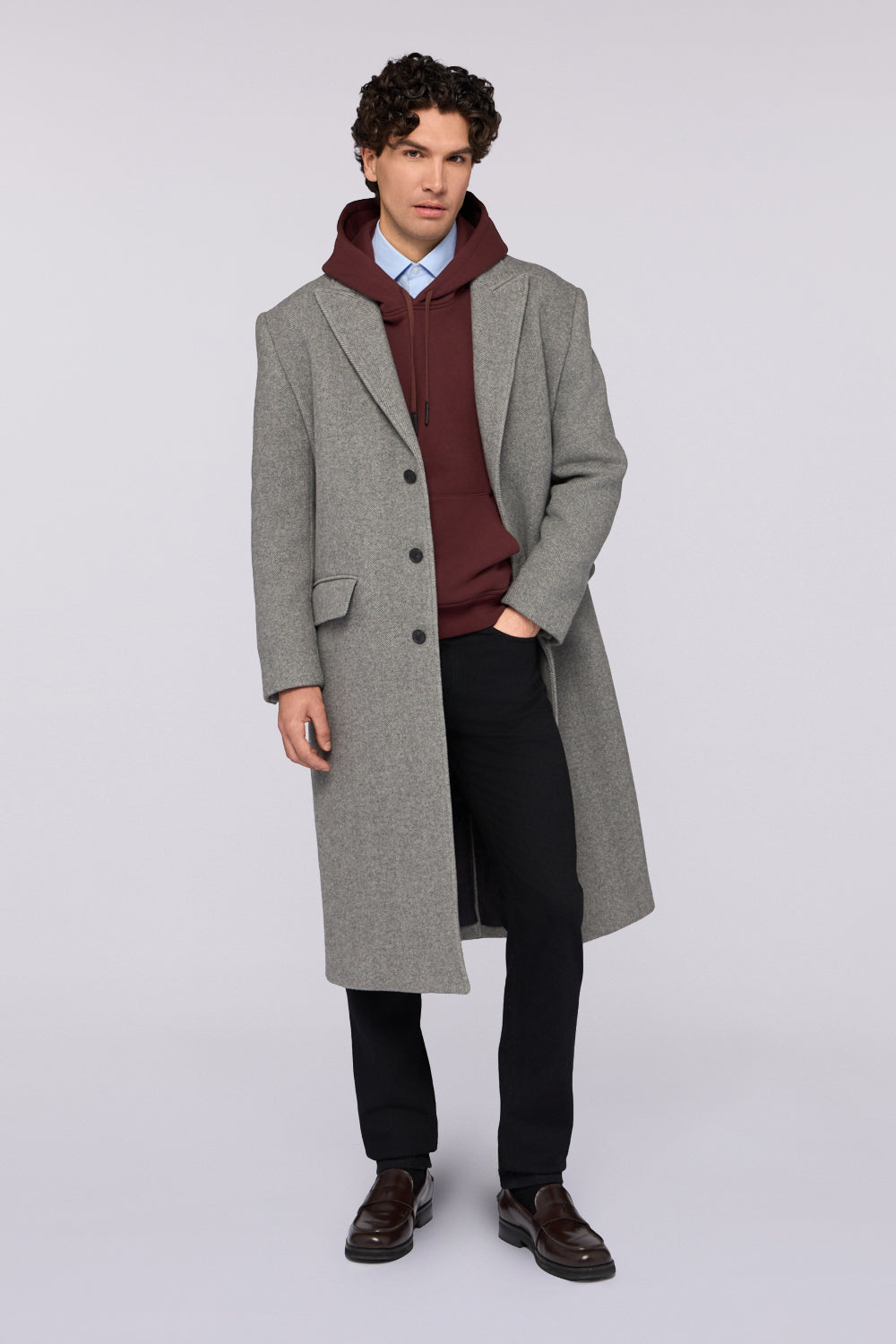 Camicia regular fit in popeline 4|ec1e1399093b21895dd17d834ccc2fc8c09da2f7a1c7f216cac9f8f2d2184327