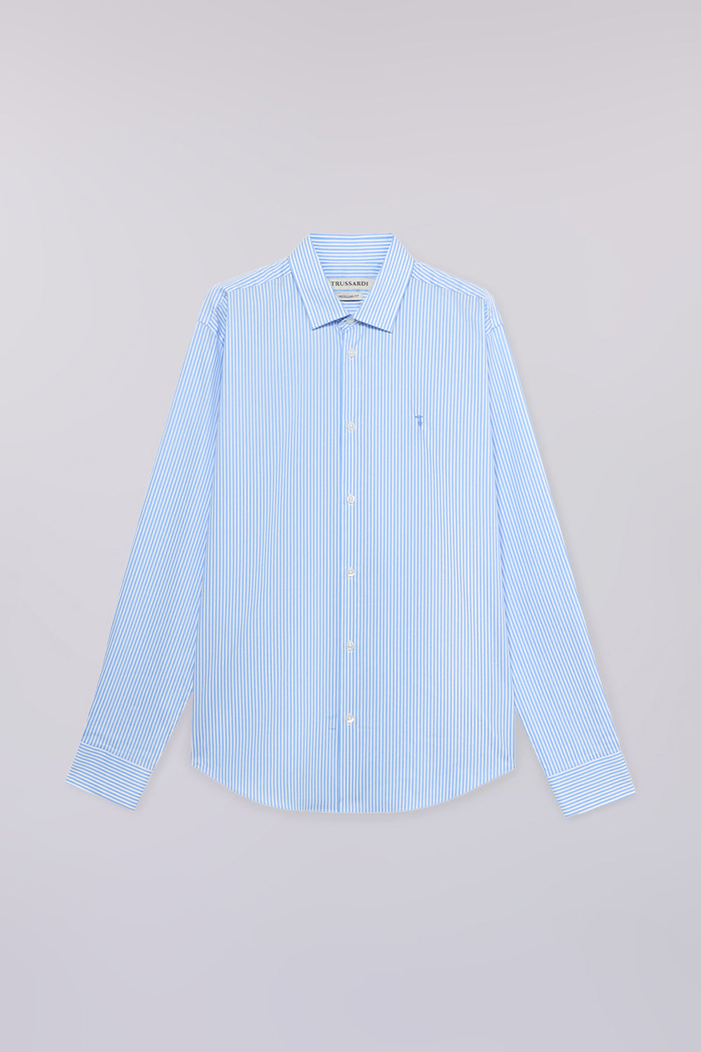 Camicia regular fit in popeline a righe 5|7dc6997c01e8c20d1ddc087cf8be731b8ac32401b71628cabd749e146791eb01