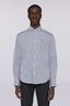 Camicia regular fit in popeline a righe 1