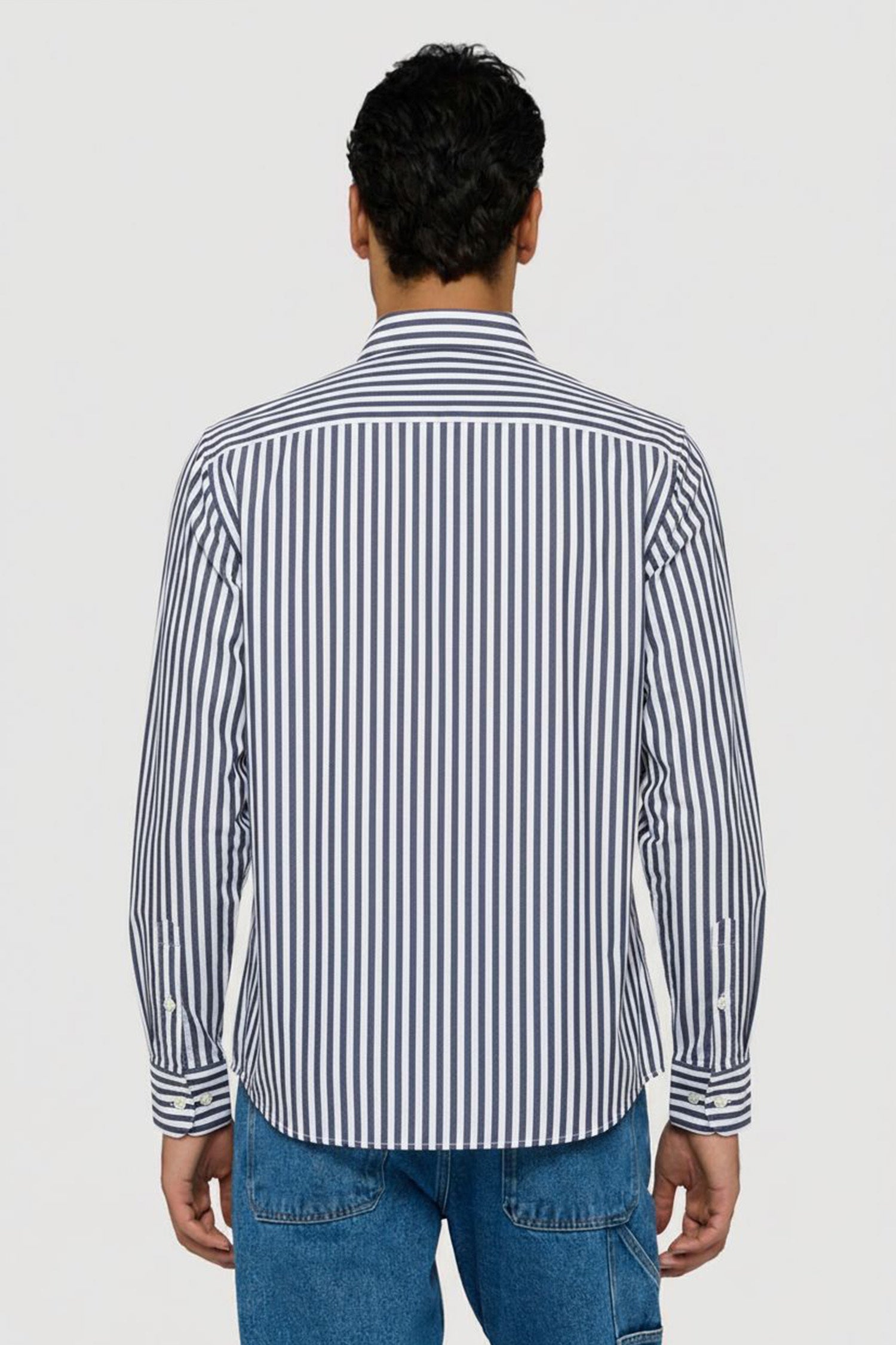 Camicia regular fit in popeline a righe 2|eafd17906085ac3b54775d1f603e3c53141cfb2c6b0fb28684d50870d7c7c135