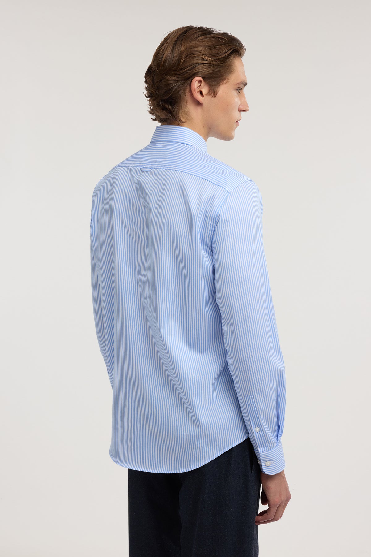 Camicia regular fit in popeline a righe 2|a540338f6d8bf7a89a2fab866a31b006a0f968d5b79ef35b5f2d60b2b59249bf