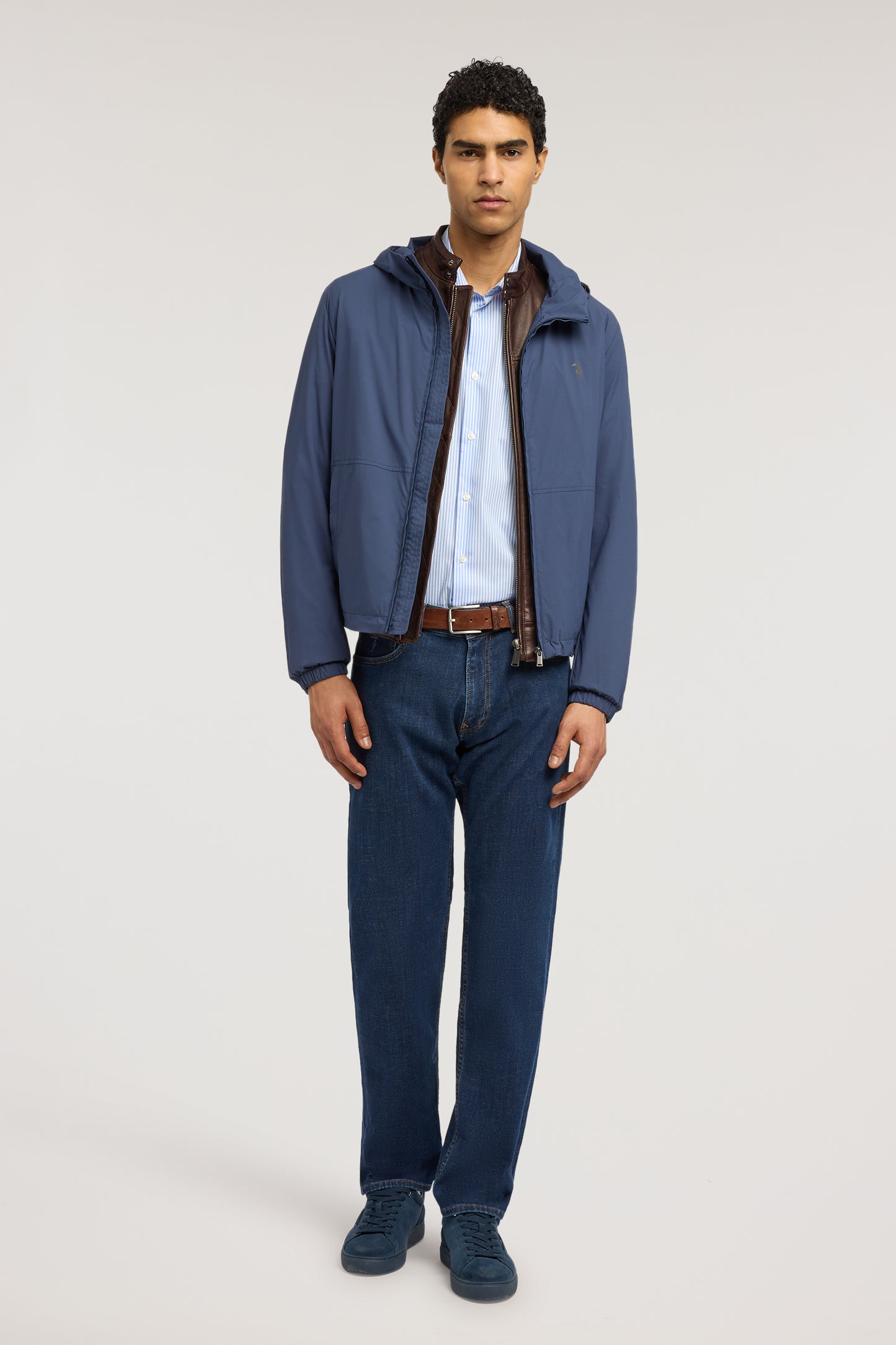 Camicia regular fit in popeline a righe 4|be72c1cc90f8e41818a870b0f14aeb433ad43b1d025cb1bf989d1ef589b8de04