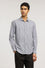 Regular-fit striped poplin shirt