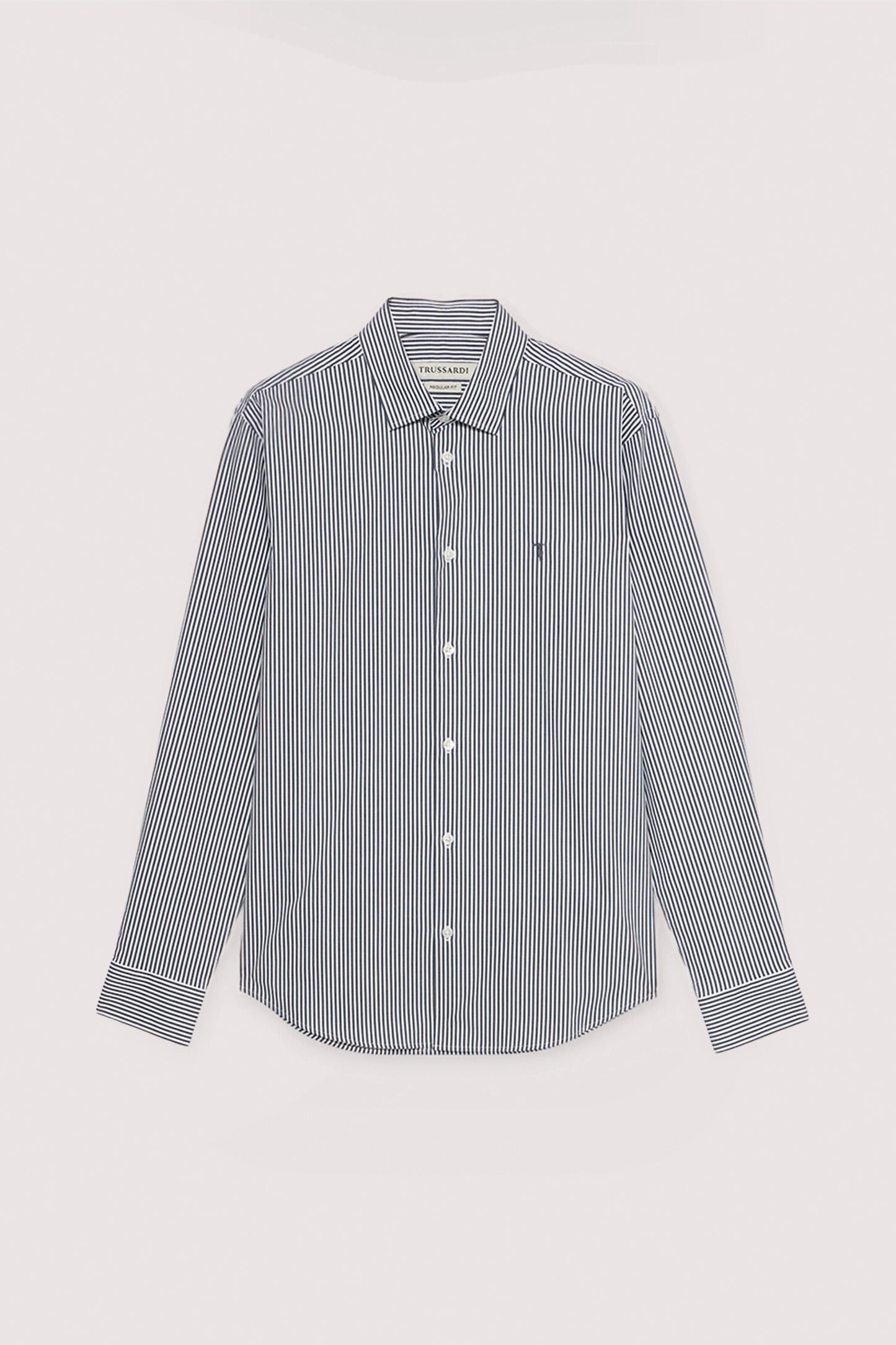 Camicia regular fit in popeline a righe 5|7735177dd8d7789acabed317a0b0d9e06f33d4f0df28e33d15255831c48b26f8