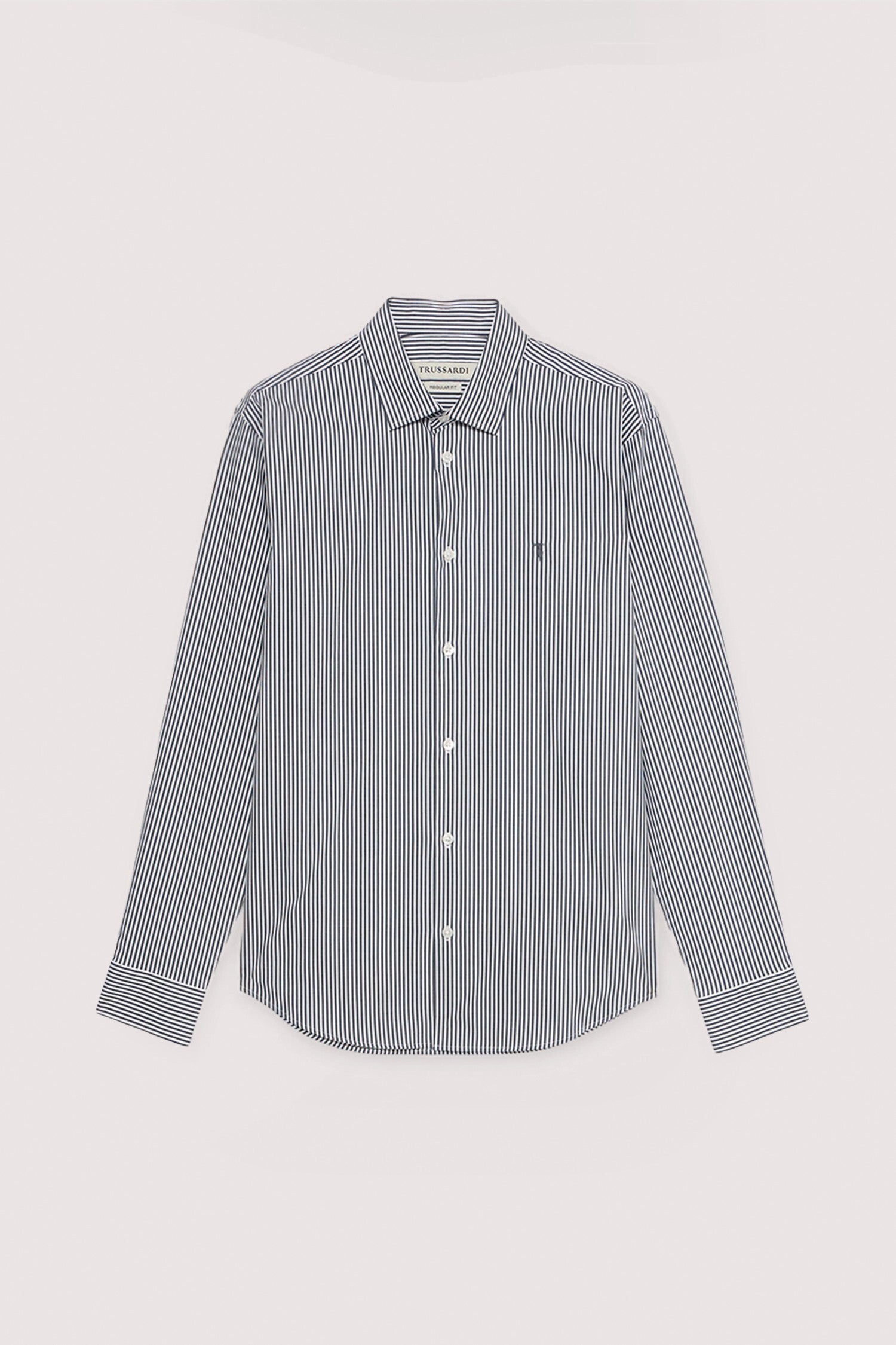 Camicia regular fit in popeline a righe 5|7735177dd8d7789acabed317a0b0d9e06f33d4f0df28e33d15255831c48b26f8