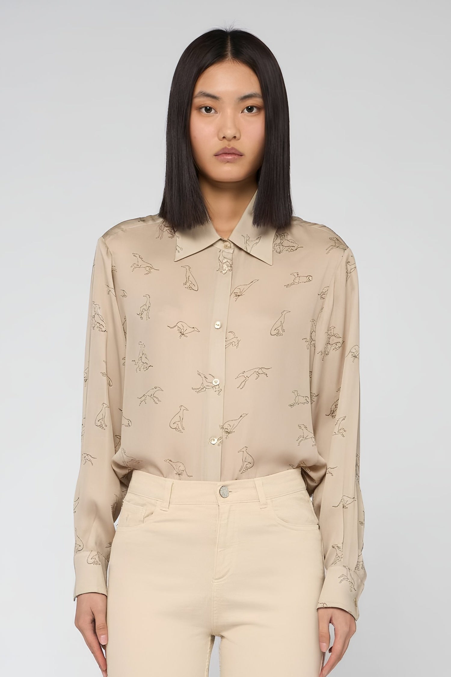 Oversized printed shirt