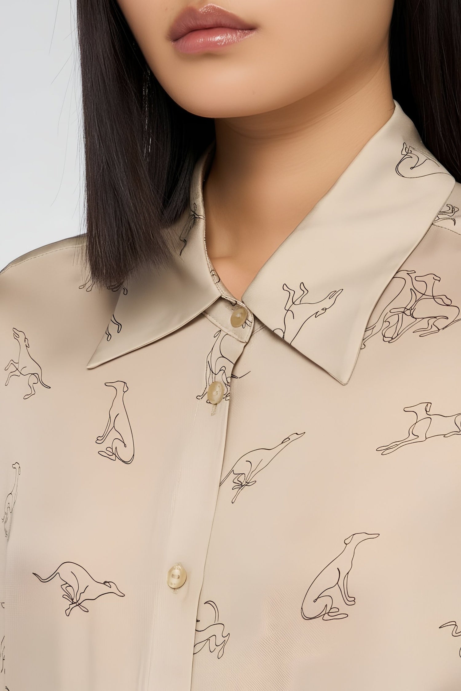 Oversized printed shirt