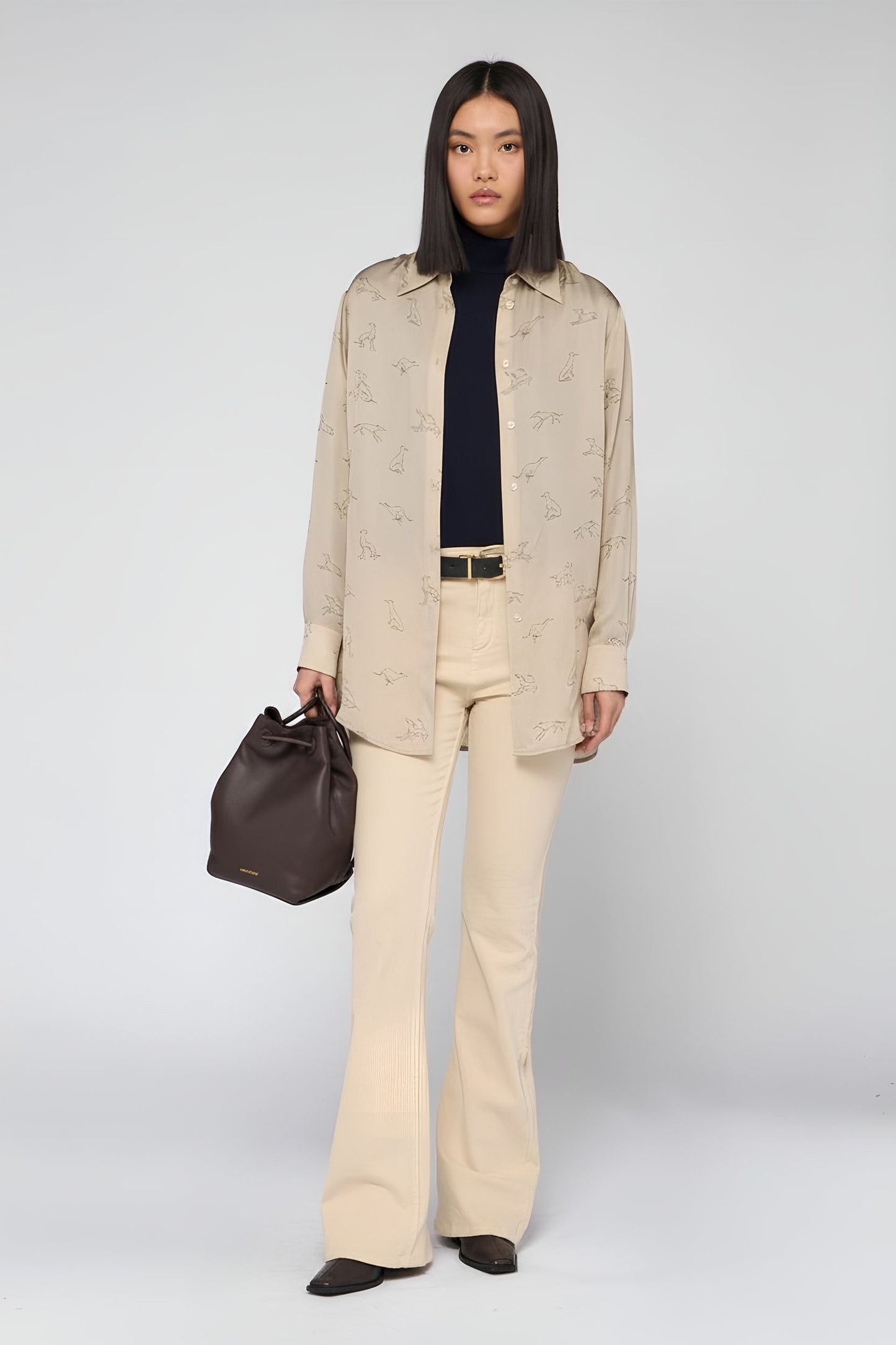 Oversize-Hemd mit Print