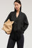 Relaxed fit jacket shirt with scarf