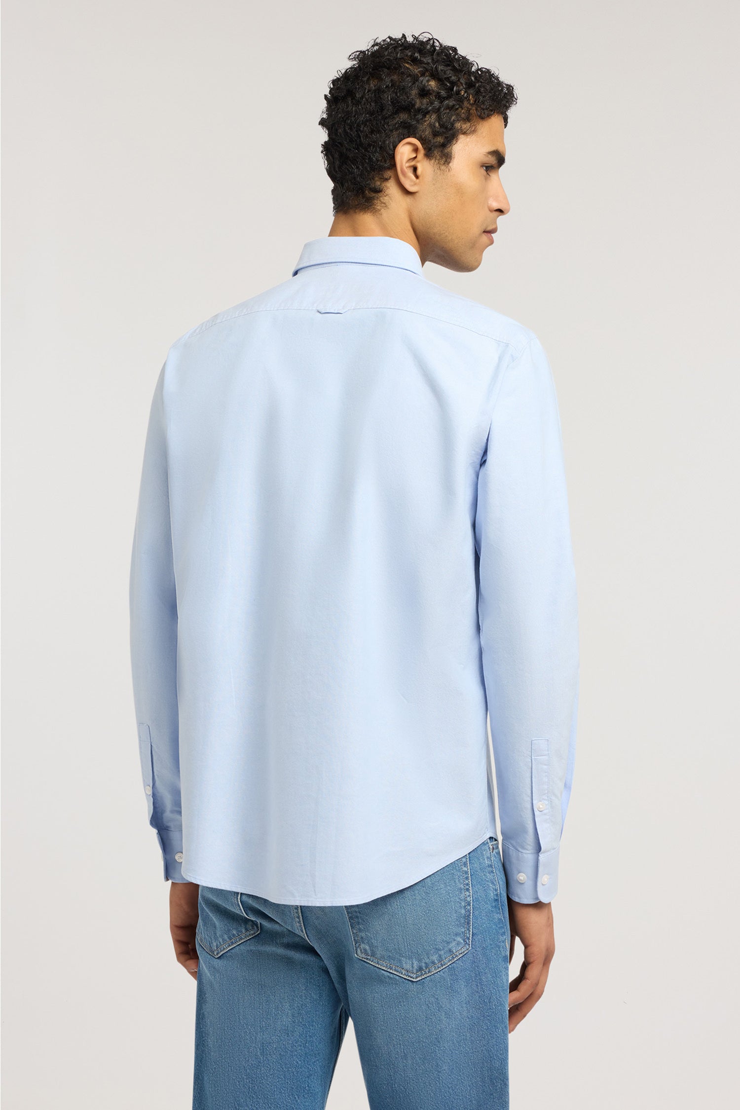 Camicia regular fit in oxford di cotone 3|695cbef2cc9bd41eb992cea06c600459b4d29f8d36387b5c0039eef2f988e401