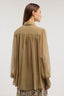 Camicia in chiffon con bottone gioiello 2
