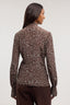 Camicia con stampa e sciarpina al collo 4