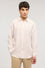 Regular fit striped linen shirt
