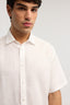Camicia a maniche corte in lino 4