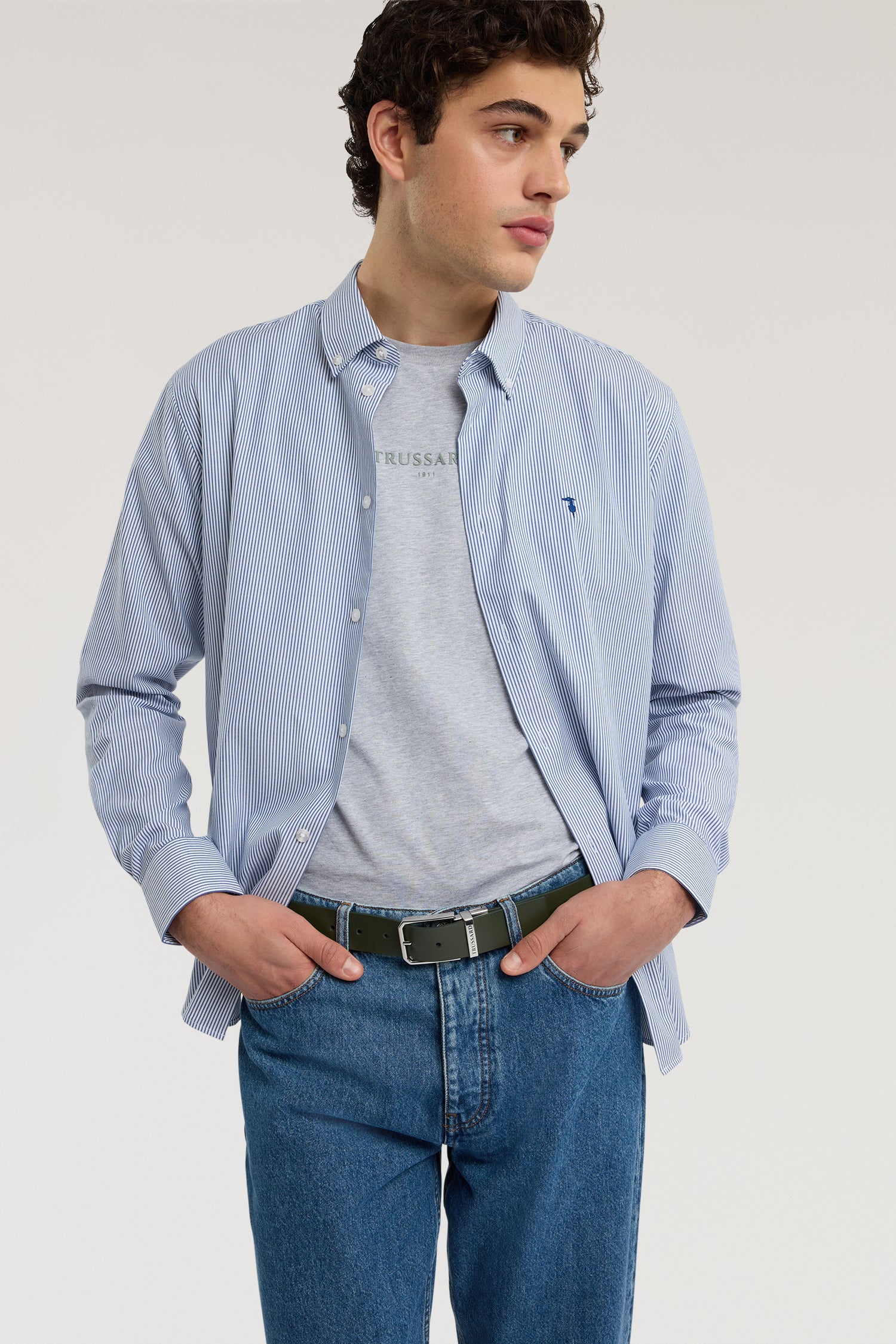 Camicia button down a righe easy care 4|a7a8dd32f095ca97702295cd376958fdbcc53c6e0c62143b05b0060ad7e825ca