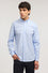 Close-fit cotton gingham shirt