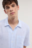Camicia bowling in lino a righe 4