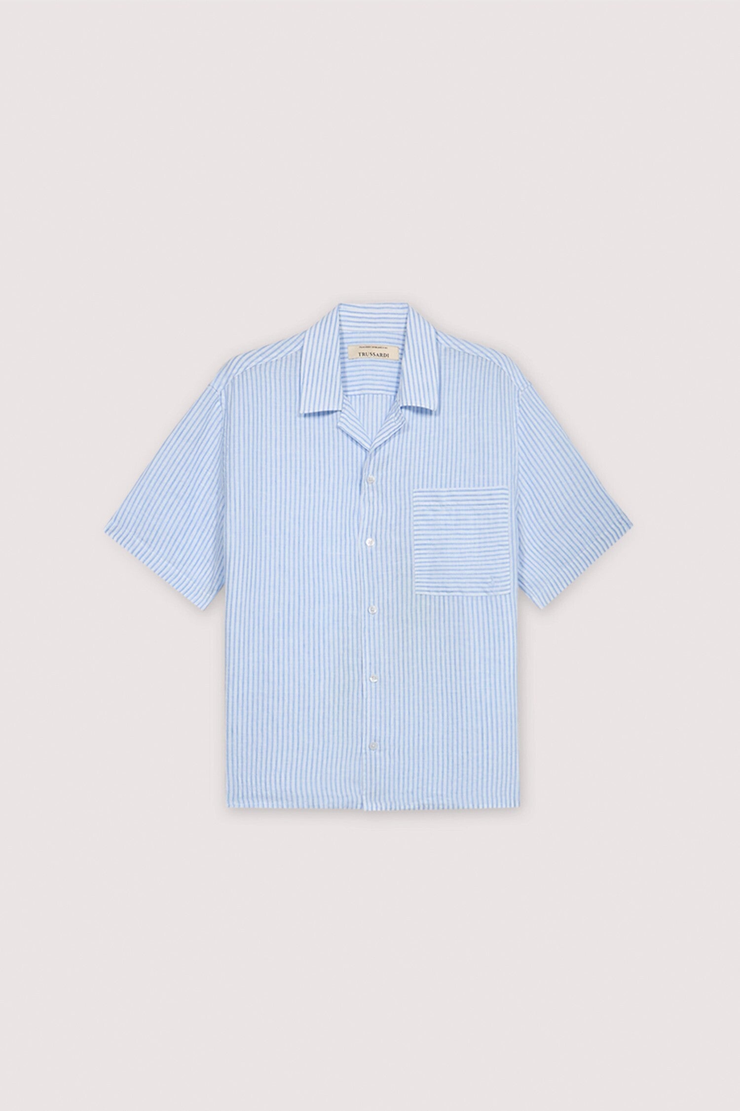 Camicia bowling in lino a righe 5|fba51c7a8122ac539b22e85dfe60beeeff6562b2c09593ac45cfadd48891b186