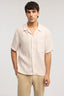 Camicia bowling in lino a righe 1