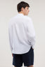 Camicia con collo coreano in lino 2