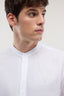 Camicia con collo coreano in lino 3