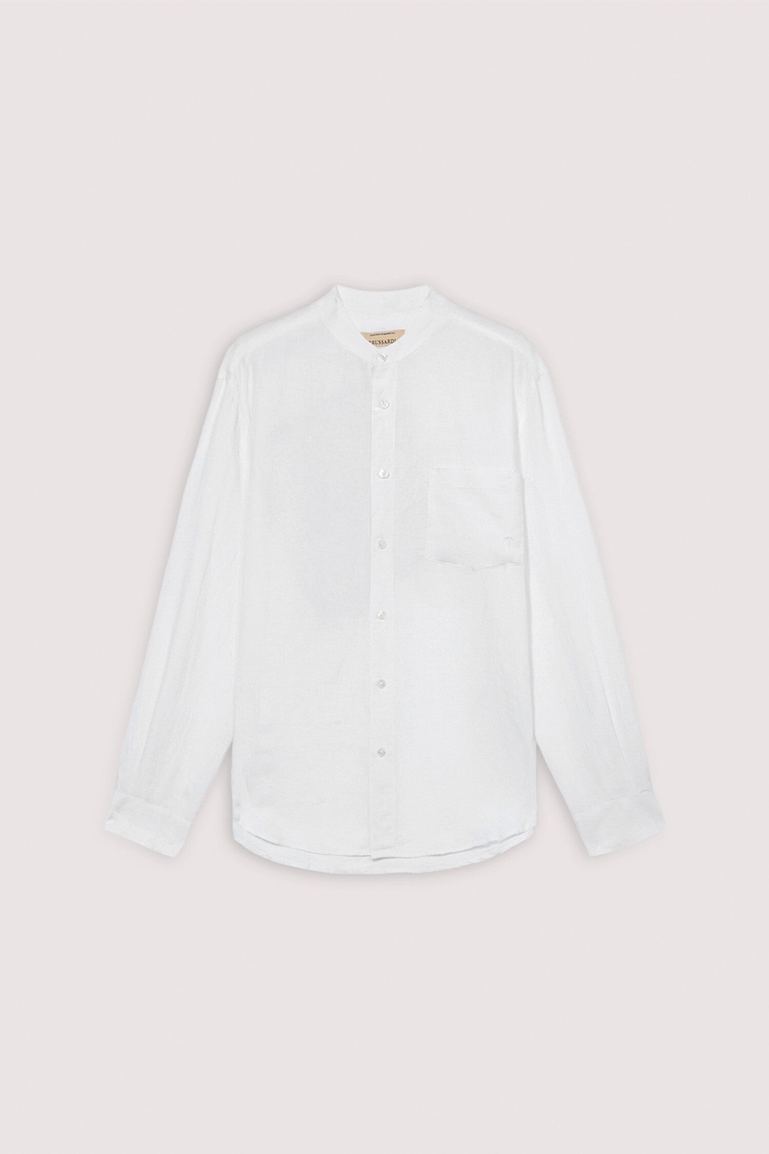 Camicia con collo coreano in lino 5|17d3764395edf683b980c167ba35c749468067fcee33ca466b674fb4125e1a74