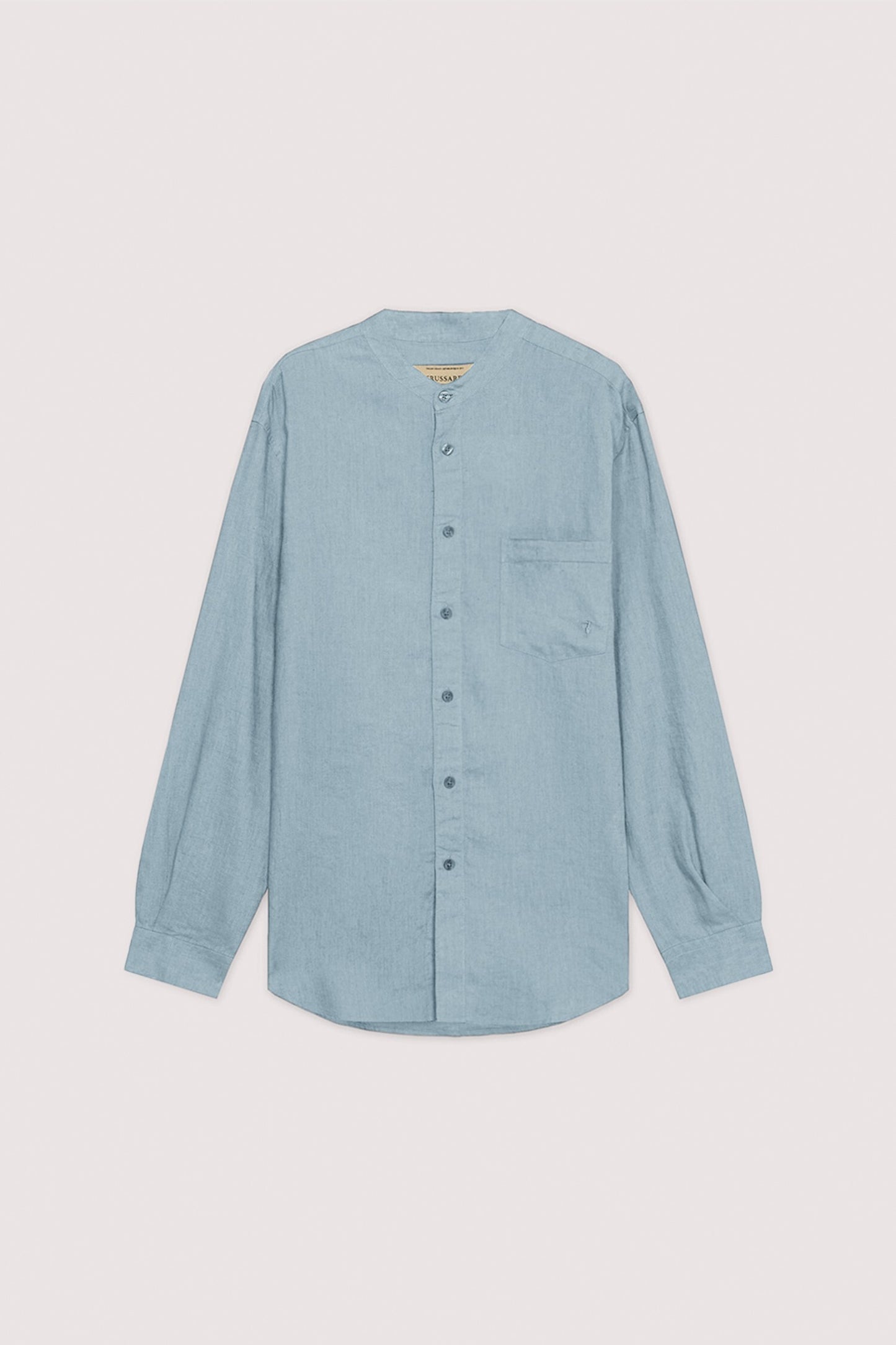 Camicia con collo coreano in lino 5|5a2f541059b21559e32b99f558baea9d7314306258d5b004f5a416b4c3147962
