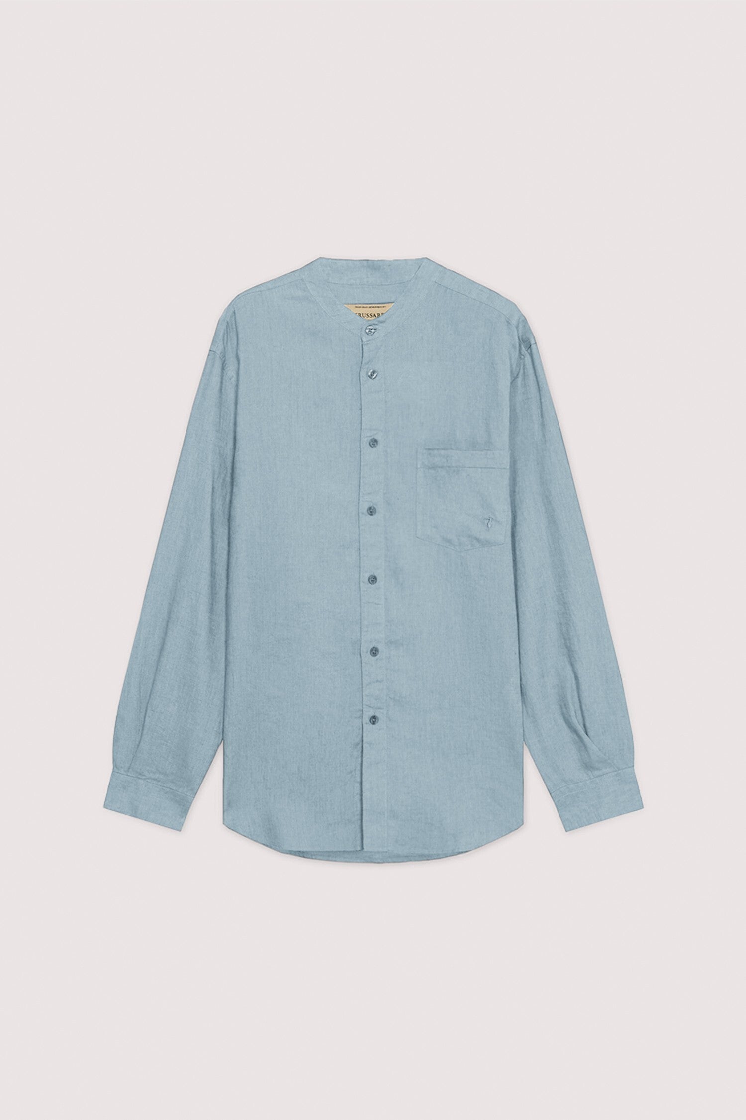 Camicia con collo coreano in lino 5|5a2f541059b21559e32b99f558baea9d7314306258d5b004f5a416b4c3147962
