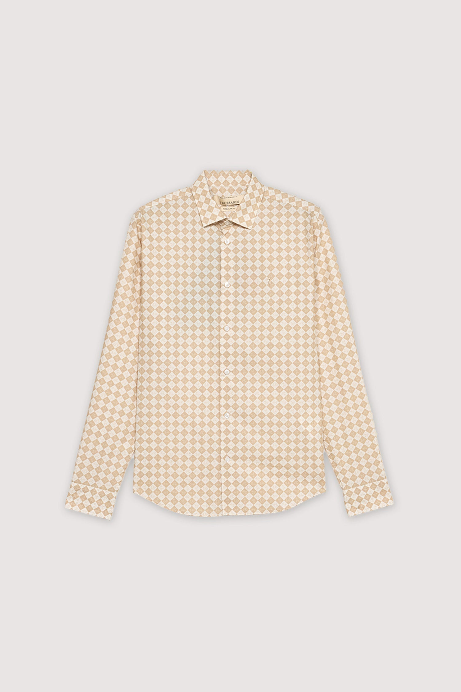 Camicia regular fit in popeline stampa Dogmier 1|59c577df86cbf462999017932d9e2441bb49dc88f600f70e7dc317afa5bddf6a