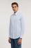 Regular fit striped poplin shirt