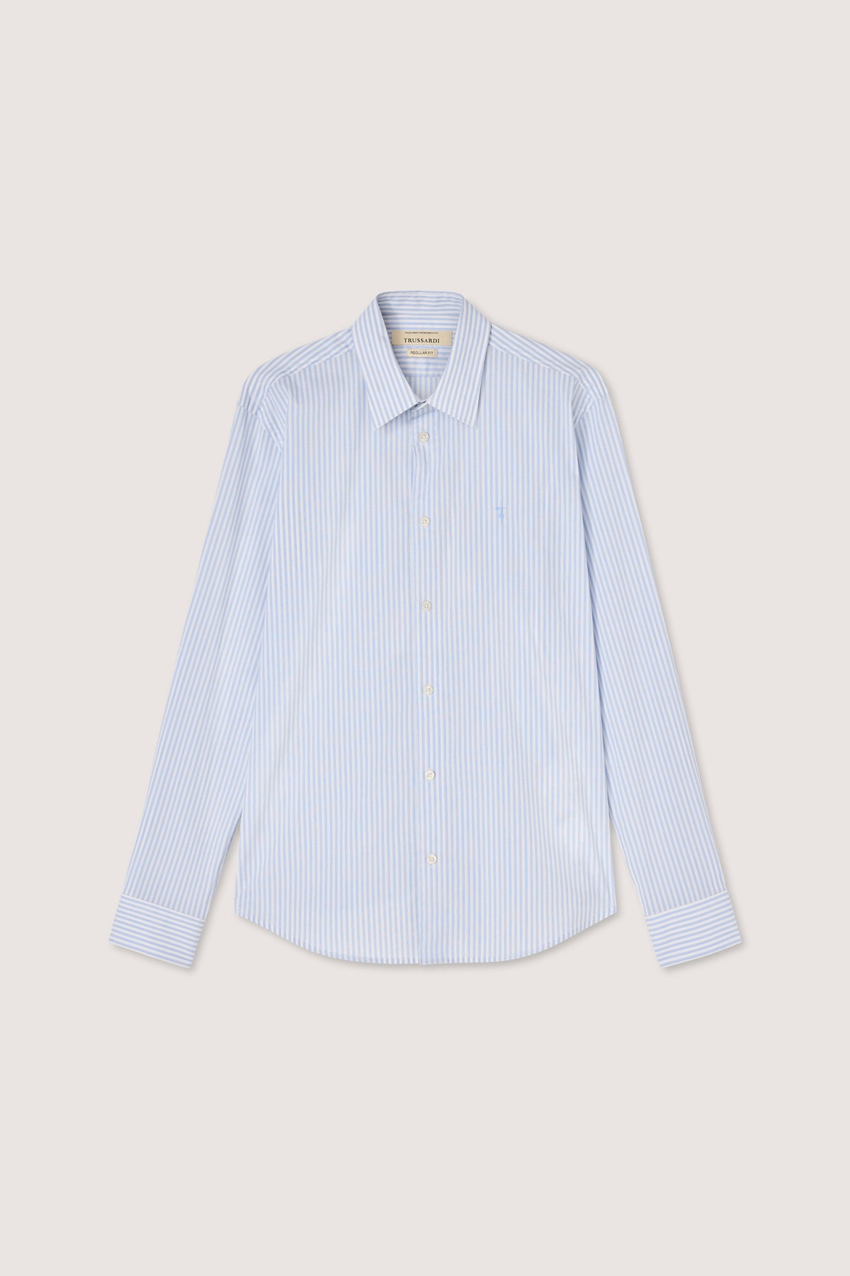 Camicia regular fit in popeline a righe 5|7c075a23292dbc68375a4800d7bfa41f05187a4dc5de835c9bda711cb255d608