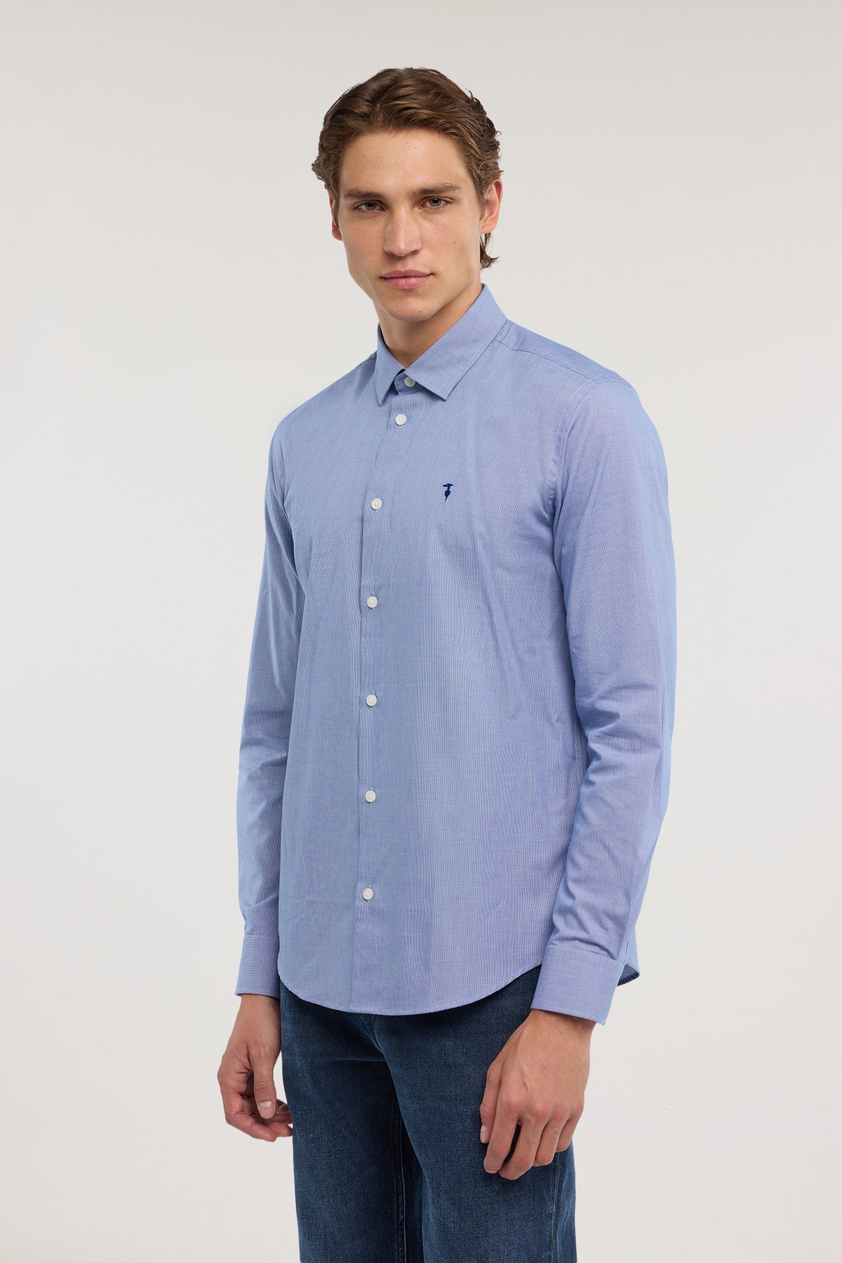 Camicia regular fit in cotone 1|4524d1011141091c6247a0be2c3999a09745fc8f7999d96748524c31123f79c0