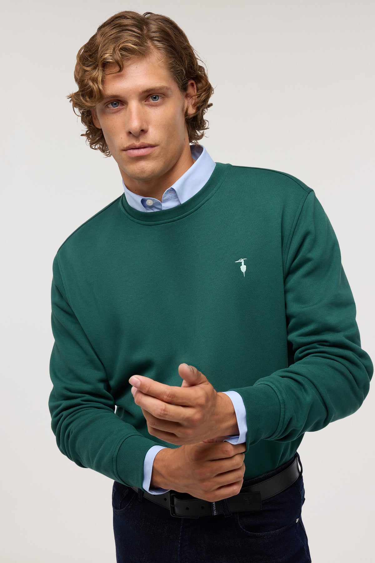 Camicia regular fit in popeline di cotone 2|fbca0bfd28fc5cc8d3e6968b90ce8a213e6c6c78b3df01bbff43e1e8fb736a2a